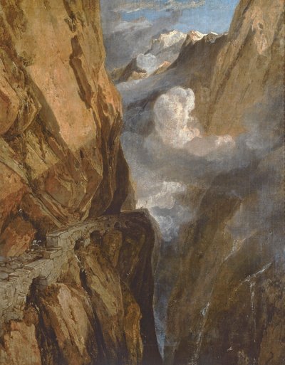 Saint Gotthard Geçidi, İsviçre, 1803-04 by Joseph Mallord William Turner