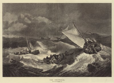 gemi enkazı by Joseph Mallord William Turner