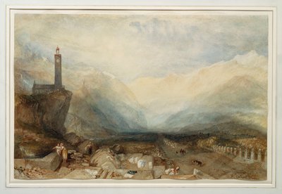 Splugen Geçidi, c.1842-43 by Joseph Mallord William Turner