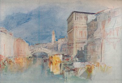 Venedik: Casa Grimani ve Rialto, 1909 by Joseph Mallord William Turner