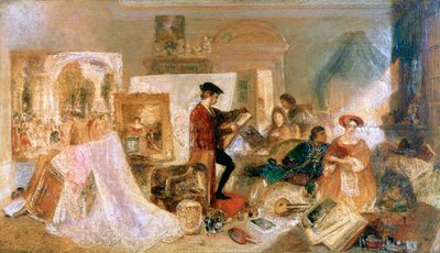 Fresnoys Kuralları ile Watteau Çalışması, 1831 by Joseph Mallord William Turner
