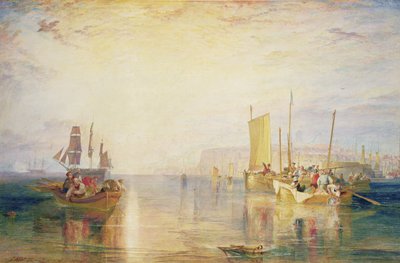 Whiting Fishing off Margate, 1823 (kağıt üzerinde wc) by Joseph Mallord William Turner