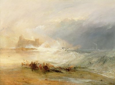 Wreckers - Northumberland Sahili, Kıyı Açıklarında Bir Gemiye Yardımcı Olan Buharlı Tekneyle, 1834 by Joseph Mallord William Turner