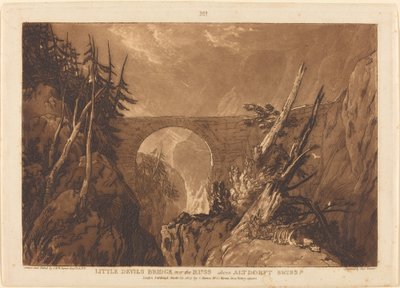 Küçük Şeytan Köprüsü by Joseph Mallord William Turner and Charles Turner