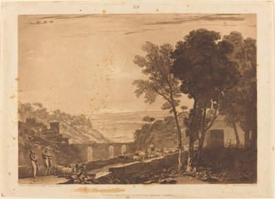 Köprü ve Keçiler by Joseph Mallord William Turner and Frederick Christian Lewis I