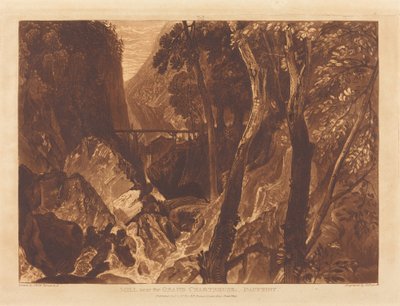Grand Chartreuse yakınlarındaki değirmen by Joseph Mallord William Turner and Henry Edward Dawe