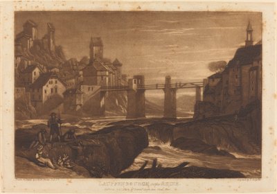Ren Nehri üzerinde Lauffenbourgh by Joseph Mallord William Turner and Thomas Hodgetts