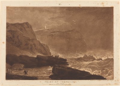 Yorkshire Sahili by Joseph Mallord William Turner and William Say