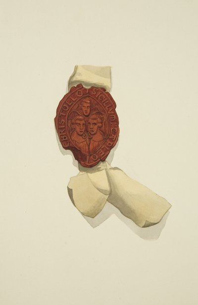 Bristol Kalendaries Mührü (kağıt üzerine suluboya) by Joseph Manning