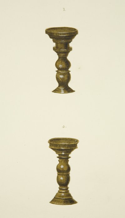 Değişim öncesi sütunlardan ikisi (çiviler) (kağıt üzerine suluboya) by Joseph Manning
