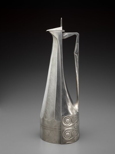 Şarap Dekantör, c. 1901 (kalay) by Joseph Maria Olbrich