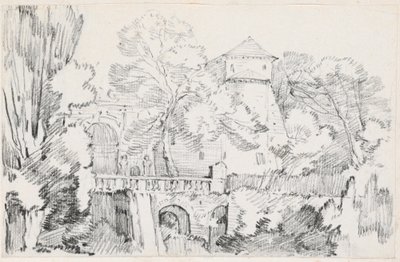Villa d'Este, Tivoli'nin Bahçelerindeki Su Organı by Joseph Marie Vien