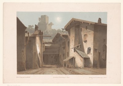 Bad Ragaz Hof-Ragatz kantonu St. Gallen'in görünümü (nesne üzerindeki başlık) by Joseph Maximilian Kolb