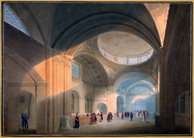 Soane ofisi, Londra: İngiltere Merkez Bankası, iç perspektifler by Joseph Michael Gandy