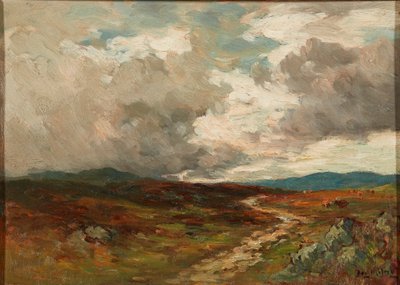 Tepelerin Üzerindeki Fırtına Bulutları (gemide petrol) by Joseph Milne