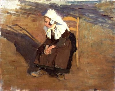 Akşam Düşünceleri (tuval üzerine yağlı boya) by Joseph Milner Kite