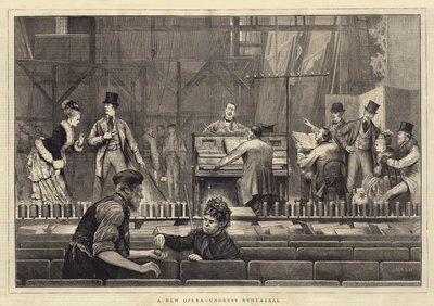 Yeni Bir Opera, Soyunma Provası by Joseph Nash