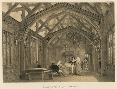 Ziyafet Salonu, Bramhall, Cheshire by Joseph Nash