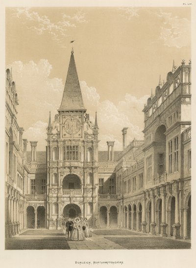 Burleigh, Northamptonshire  by Joseph Nash