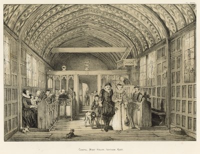 Şapel, Hendek Evi, Ightham, Kent by Joseph Nash