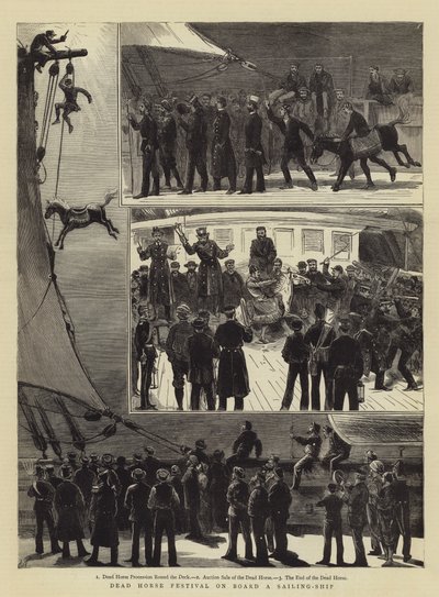 Yelkenli Gemide Ölü At Festivali by Joseph Nash