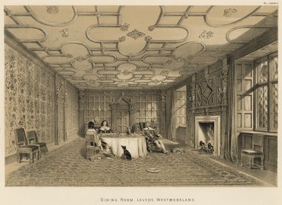 Yemek Odası, Levens, Westmoreland by Joseph Nash