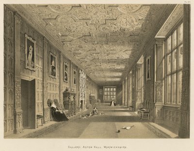 Galeri, Aston Salonu, Warwickshire by Joseph Nash