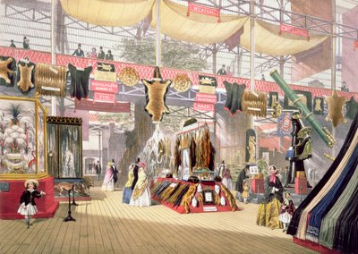Büyük Sergi, 1851: Kürk Standı, Dickinson Brothers için by Joseph Nash