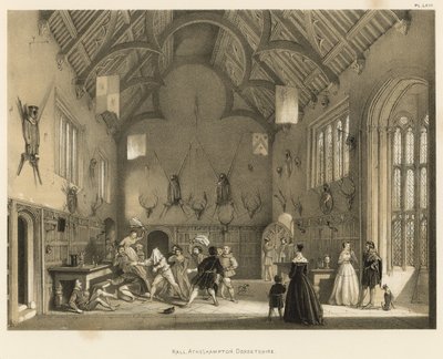 Salon, Athelhampton, Dorsetshire by Joseph Nash