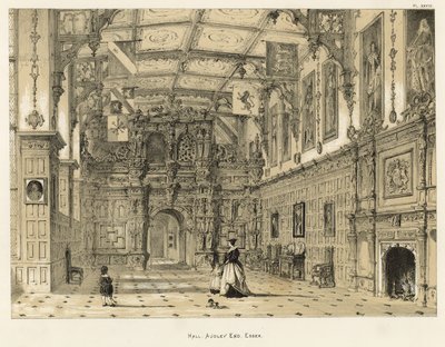 Salon, Audley Sonu, Essex by Joseph Nash