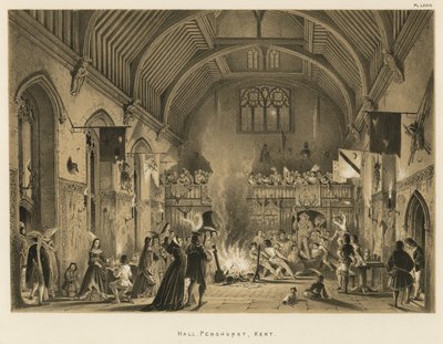 Salon, Penshurst, Kent by Joseph Nash
