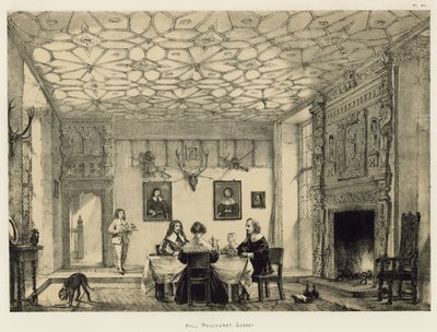 Salon, Wakehurst, Sussex by Joseph Nash