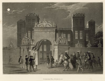 Hardwicke Salonu, Derbyshire by Joseph Nash