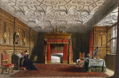 Kakma odası, Sizergh, Westmoreland by Joseph Nash