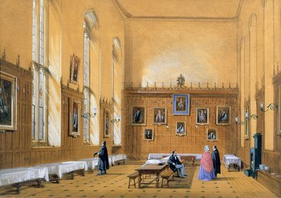Yeni Kolej Salonu, 1858 by Joseph Nash