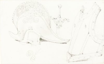 Kask, Göğüs Zırhı ve Rapier Çalışması by Joseph Nash