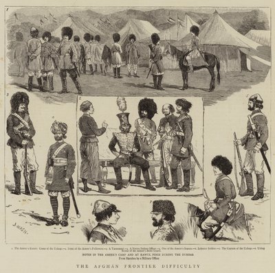 Afgan Sınır Zorluğu by Joseph Nash