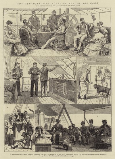 Ashantee Savaşı, Eve Yolculuk Üzerine Notlar by Joseph Nash