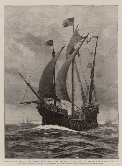 The Celebration of the Four Hundredth Anniversary of the Sailing of Columbus for America  by Joseph Nash