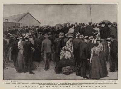 Johannesburg'dan Çıkış, Bramfontein Terminus'ta Bir Sahne by Joseph Nash