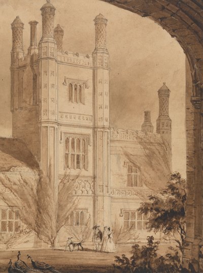 Manor House Kulesi, Doğu Barsham, Norfolk by Joseph Nash