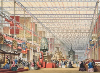 1851 Büyük Sergisinin Görünümü: İngiliz Nefi, 1854 by Joseph Nash