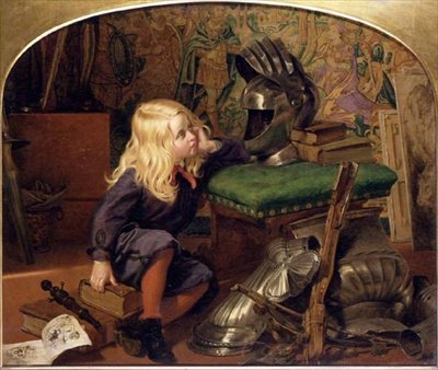 Orada Kim Yaşadı Merak Ediyorum? (tuval üzerine yağlıboya) by Joseph Noel Paton