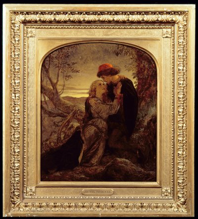aşıklar buluşması by Joseph Noel Paton