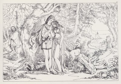 Shakespeares Fırtına, III. Perde, 1. Sahne by Joseph Noel after Paton
