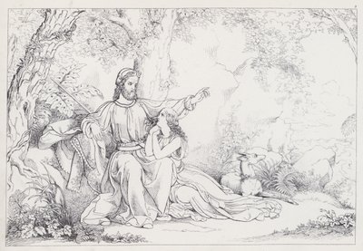 Shakespeares Fırtına, I. Perde, 2. Sahne by Joseph Noel after Paton