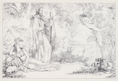 Shakespeares Fırtına, I. Perde, 2. Sahne by Joseph Noel after Paton
