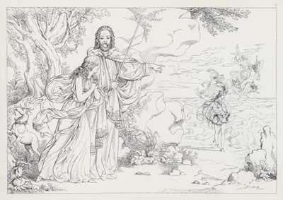 Shakespeares Fırtına, I. Perde, 2. Sahne by Joseph Noel after Paton