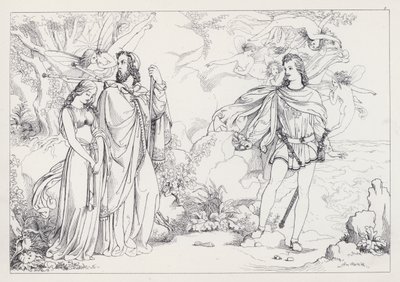 Shakespeares Fırtına, I. Perde, 2. Sahne by Joseph Noel after Paton