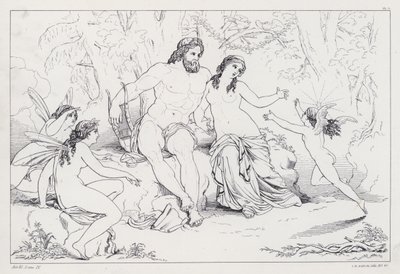 Shelleys Prometheus Bağsız, 3. Perde, 4. Sahne by Joseph Noel after Paton